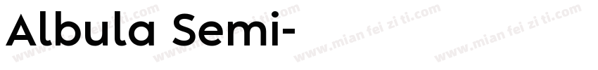 Albula Semi字体转换